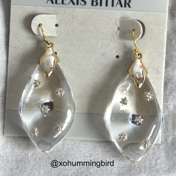 Alexis Bittar Jewelry - Alexis Bittar | Spike Studded Wire Drop Earring (Clear)